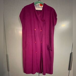 VINTAGE HALSTON MAGENTA DRESS